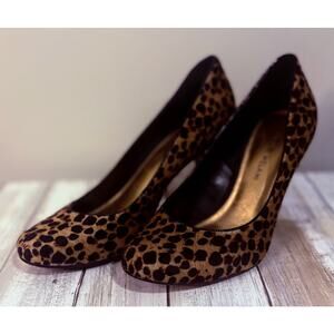 Antonio Melani Leopard Print Calf Hair Pumps Size 7M